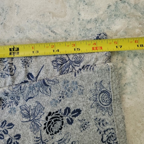 Lucky Brand Women's Large Pajama PJ Set Shirt and Shorts Floral Drawstring Waist - Picture 12 of 16